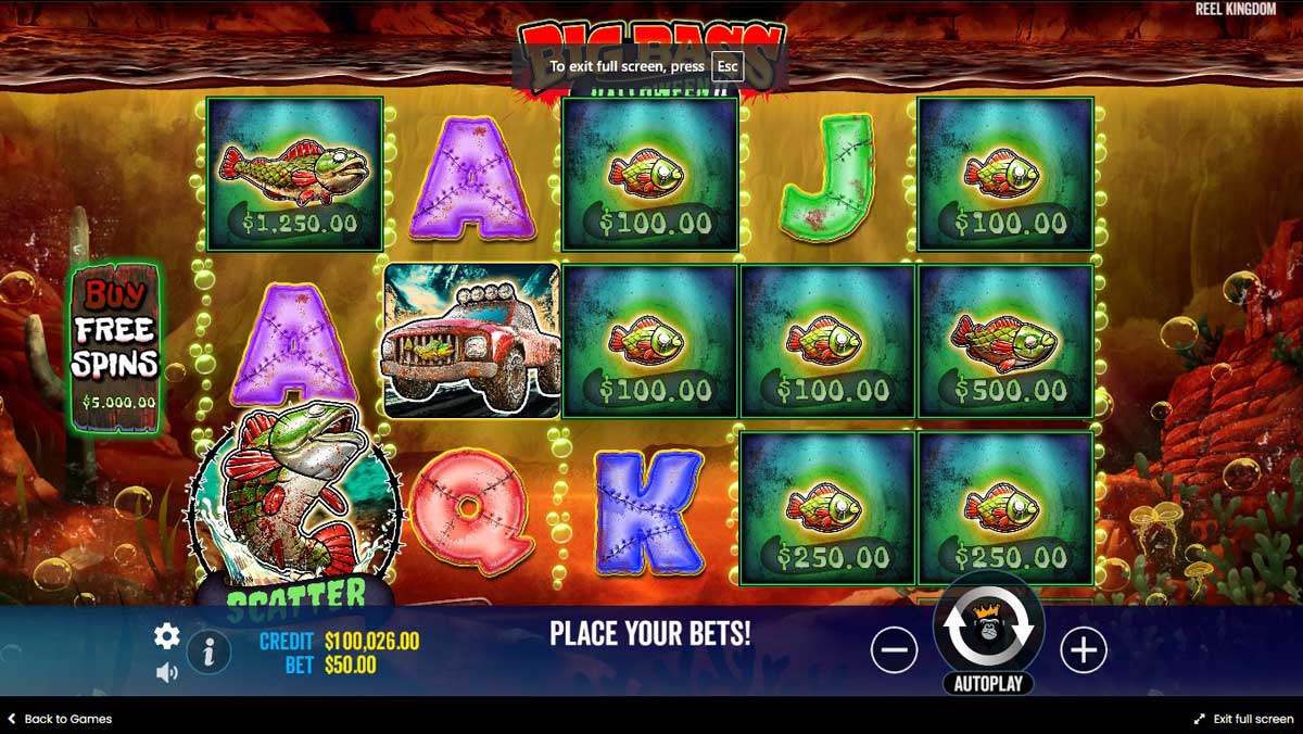 Big Bass Halloween 2 slot machine game