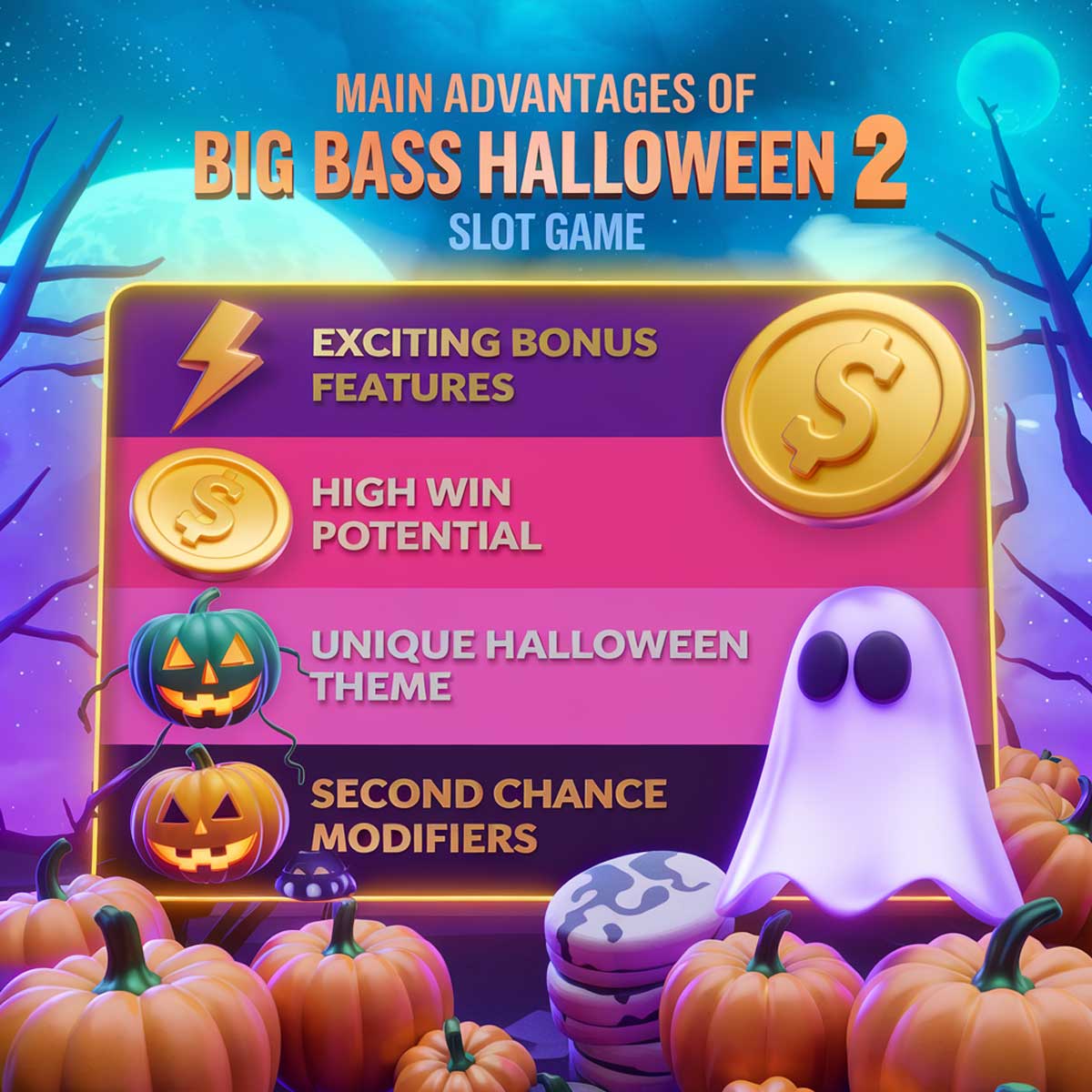 Big Bass Halloween 2 slot machine game