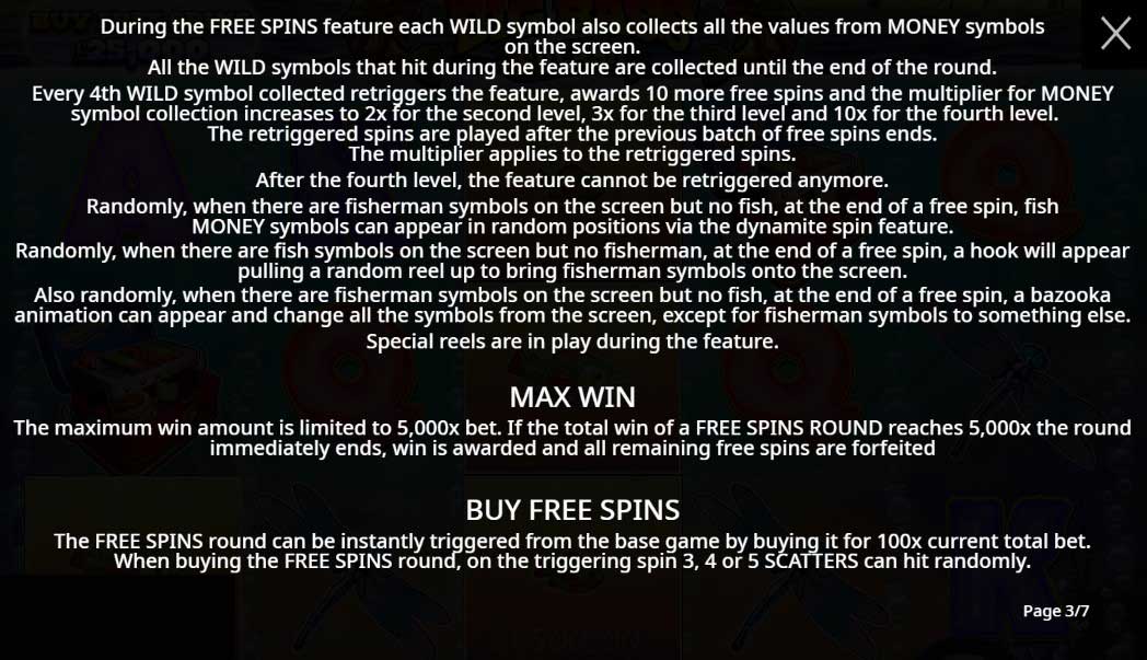 Big Bass Splash slot game max win and buy free spins